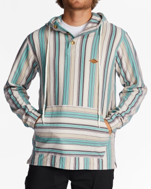 Men's Billabong Rancho Pullover Hoodie Multicolor | 395HXPSAV