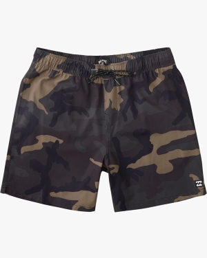 Men's Billabong Sundays Essential 17 Boardshorts Camo | 071RCXQID
