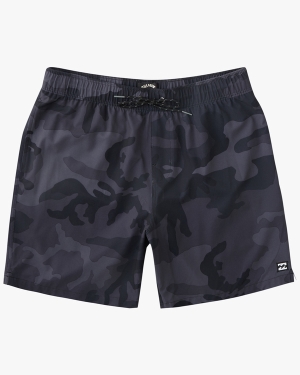 Men's Billabong Sundays Essential 17 Boardshorts Black Camo | 673KRZVXY