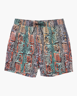 Men's Billabong Sundays Layback 17 Boardshorts Multicolor | 402EFRMCW