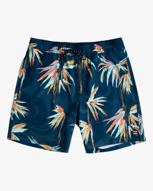 Men's Billabong Sundays Layback 17 Boardshorts Navy | 587KRDLCO