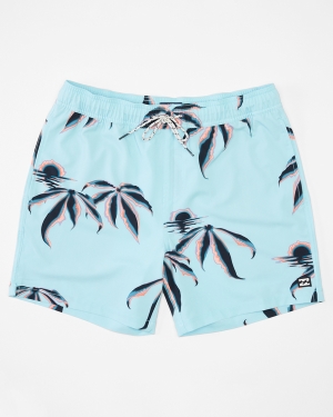 Men's Billabong Sundays Layback 17 Boardshorts Light Turquoise | 756AOUSFE