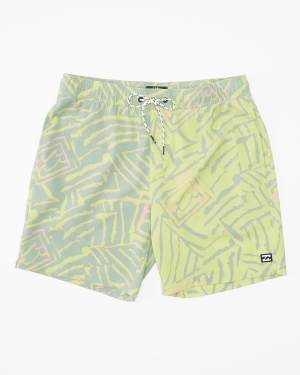 Men's Billabong Sundays Layback 17 Boardshorts Orange | 859SCMONK