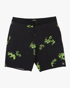 Men's Billabong Sundays Lo Tide 19 Boardshorts Black | 438HLUSYE