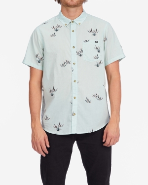 Men's Billabong Sundays Mini Short Sleeve Shirts Multicolor | 347XSKCBQ