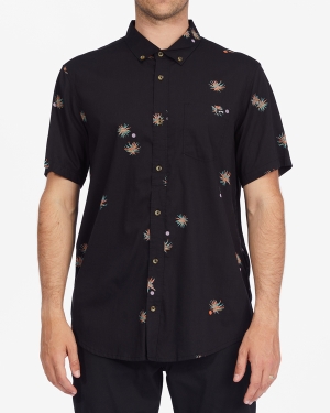 Men's Billabong Sundays Mini Short Sleeve Shirts Multicolor | 650BNPHVQ