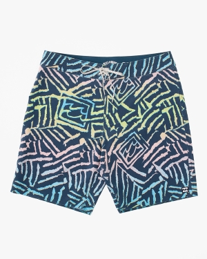 Men's Billabong Sundays Pro 19 Boardshorts Multicolor | 021ZGSQYM