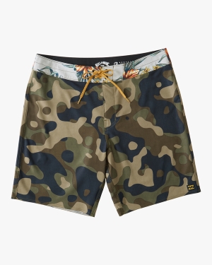 Men's Billabong Sundays Pro 19 Boardshorts Camo | 495NSCIPH