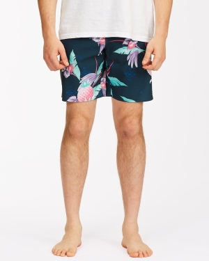 Men's Billabong Sundays Pro 19 Boardshorts Navy | 715TPYFWC