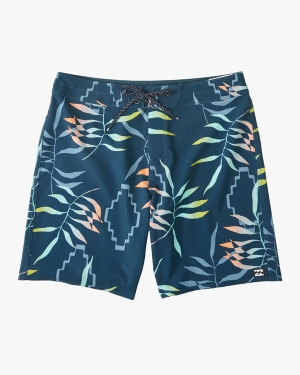 Men's Billabong Sundays Pro 19 Boardshorts Deep Blue | 852CUGLAR