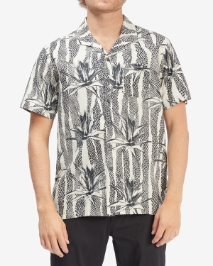 Men's Billabong Sundays Vacay Short Sleeve Shirts Multicolor | 198LUYACP
