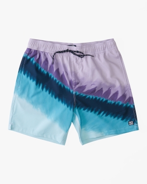 Men's Billabong T Street Layback 17 Boardshorts Light Turquoise | 714ROHSCV