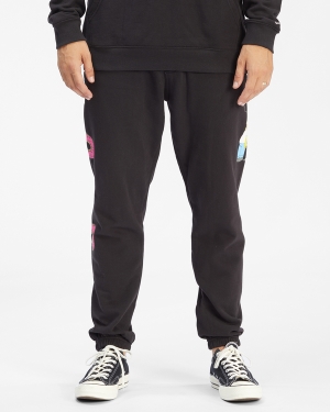Men's Billabong The Simpsons Donut Sweatpants Black | 671SPVOJL