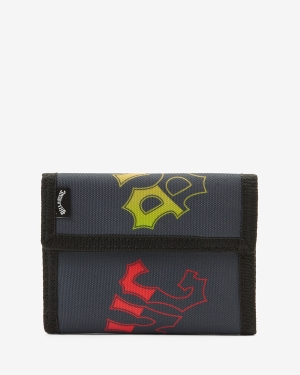 Men's Billabong Tribong Lite Tri-Fold Wallets Grey | 659SJFREY