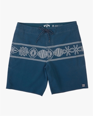 Men's Billabong Tribong Lo Tide 19 Boardshorts Navy | 759VACBMP