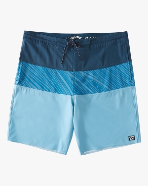 Men's Billabong Tribong Lo Tides 19 Boardshorts Blue | 763CSKWJO