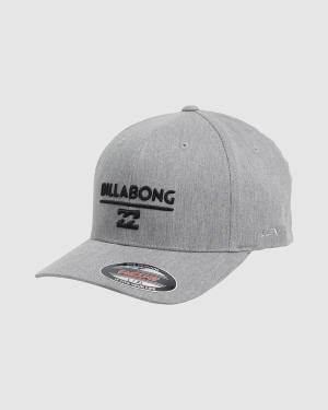 Men's Billabong Unity Flexfit Hats Light Grey | 628ZXANEC