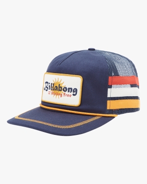 Men's Billabong Vacay Trucker Hats Navy | 687UWXTYO