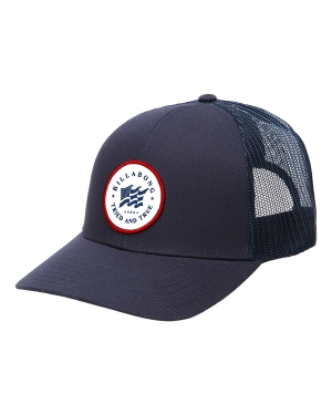 Men's Billabong Walled July Trucker Cap Hats Navy | 761IUROZH