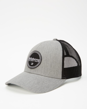 Men's Billabong Walled Trucker Hats Light Grey | 149FEDMBY