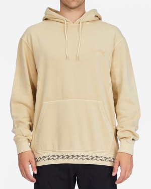 Men's Billabong Wave Washed Organic Pullover Hoodie Multicolor | 897JQCUEG