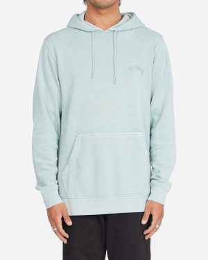 Men's Billabong Wave Washed Pullover Hoodie Multicolor | 841KRHDPF