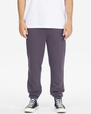 Men's Billabong Wave Washed Sweatpants Grey | 163QVEFMB