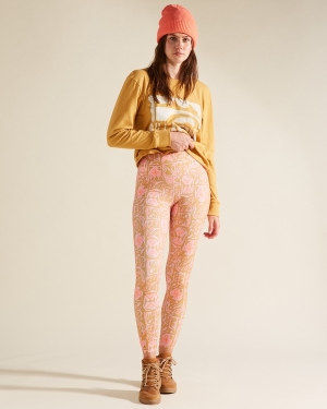 Women's Billabong A/Div Adventure Legging High-Waisted Active Rose | 769VJAXUC