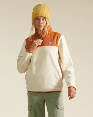 Women's Billabong A/Div Boundary Lite Half-Zip Mock Neck Sweatshirt Multicolor | 435SRWAGE
