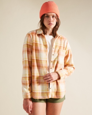 Women's Billabong A/Div Forge Flannel Fleece Sweaters Multicolor | 956DHQEMY