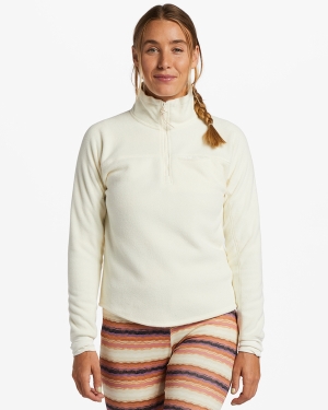 Women's Billabong A/Div On The Slopes Half-Zip Mock Neck Pullover Fleece Sweaters Multicolor | 043ORLBSI