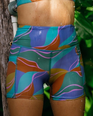 Women's Billabong A/Div Summit 5 Bike Active Multicolor | 459XEKHMO