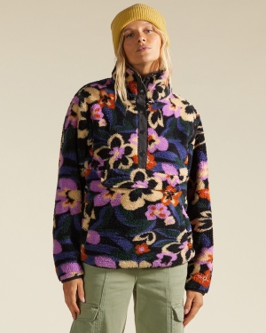 Women's Billabong A/Div Switchback Pullover Mock Neck Sweatshirt Multicolor | 907PBGYOX