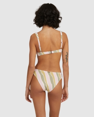 Women's Billabong Babewave Bondi Bottom Bikini Bottoms Olive | 230IWEPFL