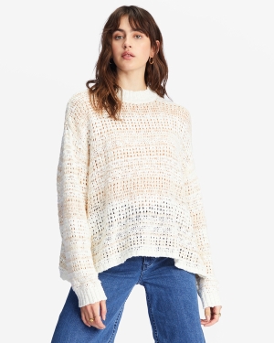 Women's Billabong Back In The Day Sweaters Green | 580JRNWVZ
