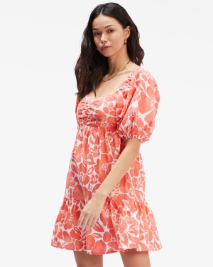 Women's Billabong Be Mine Babydoll Dress Orange | 791IXLDQN