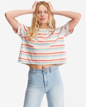 Women's Billabong Beach Street Pocket T Shirts Multicolor | 036XONKJB