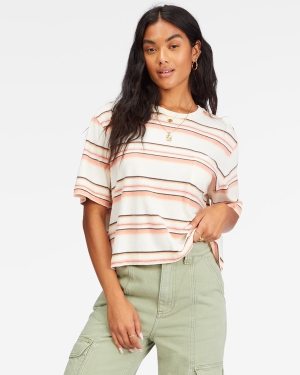 Women's Billabong Beach Street Pocket T Shirts Multicolor | 891XVDPAE