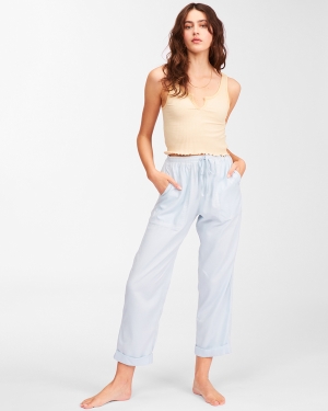 Women's Billabong Beachy Keen Woven Pant Pants Light | 684BQKWYN