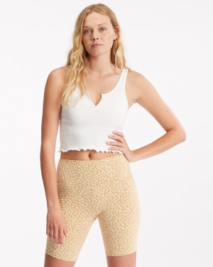 Women's Billabong Biker Babe Shorts Light Gold | 138PNQBYI