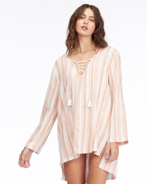 Women's Billabong Blue Skies Mini Beach Cover-Up Cover Ups Multicolor | 790ZAVJNI