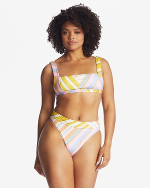 Women's Billabong Break Of Dawn Bikini Tops Multicolor | 731SWJCQK