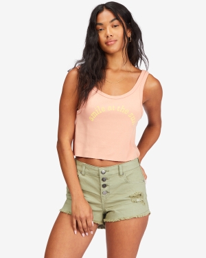Women's Billabong Buttoned Up Denim Shorts Multicolor | 205SYKIBJ