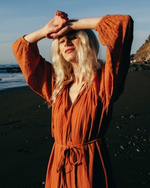 Women's Billabong Crystal Cove Midi Shift Dress Brown | 718KIHAOM