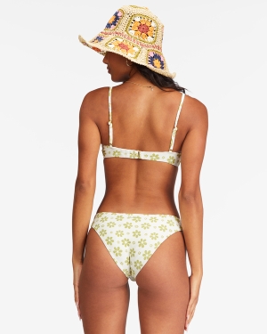 Women's Billabong Daisy Chain Tropic Bikini Bottoms Light Blue | 435QAZHBX