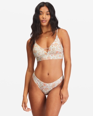 Women's Billabong Day Dreamin V-Neck Cami Bikini Tops Multicolor | 319EGFJYH