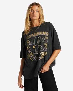 Women's Billabong Deep Desert T Shirts Black | 231NQBJCA