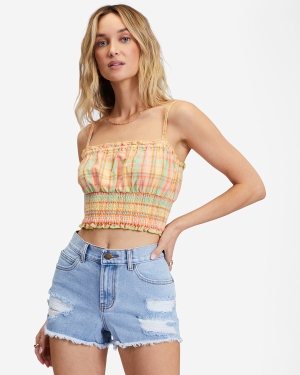 Women's Billabong Drift Away Frayed Denim Shorts Blue | 831QFXUDO