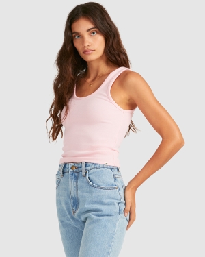Women's Billabong Everyday Tops Pink | 476YRFIMQ