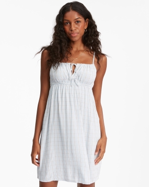 Women's Billabong Feelin Blue Mini Slip Dress Multicolor | 741BVYQCU